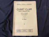 Revista Cuget Clar ( noul semanator ) anul I nr 11 / 23 septembrie 1936 !