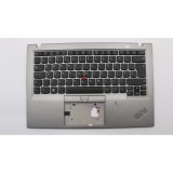 Carcasa superioara cu tastatura palmrest Laptop, Lenovo, ThinkPad X1 Carbon 6th Gen 6, Type 20KH, 20KG, 01YU555, 01YU591, AM16R000310, iluminata, argi