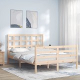 Cumpara ieftin Cadru de pat cu tăblie, 120x200 cm, lemn masiv