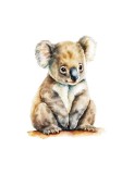 Cumpara ieftin Sticker decorativ Koala, Maro, 71 cm, 3819ST, Oem