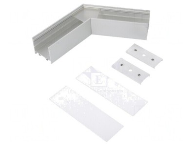 Conector 120&amp;deg; Aluminiu Argintiu Anodat VARIO30 foto