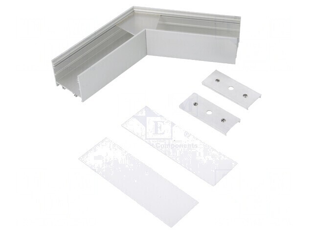 Conector 120&deg; Aluminiu Argintiu Anodat VARIO30