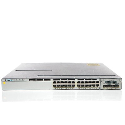 Switch Cisco Catalyst WS-C3750X-24P-S PoE 24 x Rj-45 10/100/1000Mbps cu 2 X PSU 715W si modul C3KX-NM-1G foto