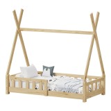 Cumpara ieftin Pat pentru copii Noam, Pako World, Natural, 70x140 cm