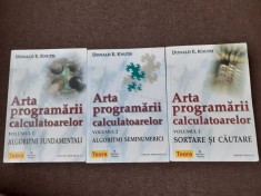 Donald E. Knuth - Arta programarii calculatoarelor (3 volume) foto