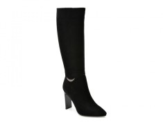 Cizme elegante EPICA negre, 3R400, din piele intoarsa