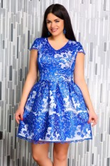 Rochie de Ocazie Aiana Albastru Electric - 40Marimea