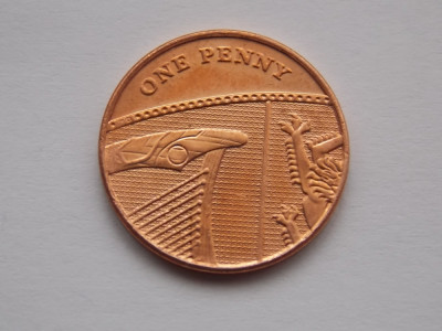 ONE Penny 2009 GRB (Shield of the Royal Arms puzzle 1/6) - UNC foto