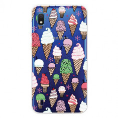 Carcasa Husa Samsung Galaxy A10 model Ice Cream, Antisoc + Folie sticla securizata Samsung Galaxy A10 Tempered Glass Viceversa foto