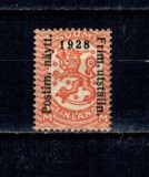Finlanda 1928 - Expo Helsinki, supratipar, Mi.No.138w nestampilat, cu sarniera