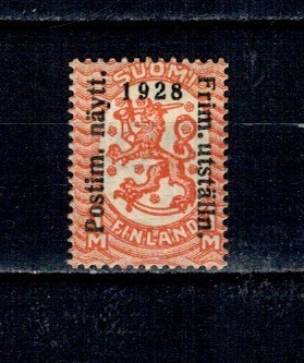 Finlanda 1928 - Expo Helsinki, supratipar, Mi.No.138w nestampilat, cu sarniera foto