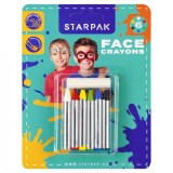 Creioane pentru pictura fetei, Starpak, 6 culori