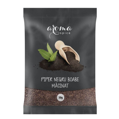 Piper Negru Macinat Aroma Spice, 12 Plicuri x 50 g, Piper Macinat, Pudra de Piper Negru, Piper Pudra, Piper Negru Pudra, Boabe Negre de Piper Macinate foto