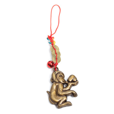 Amuleta de protectie cu maimuta cu piersica foto