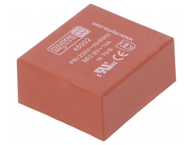 Transformator &Icirc;ncapsulat 1VA 230VAC 9V PCB