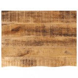VidaXL Blat de masă margine naturală, 80x60x2,5 cm, lemn masiv mango