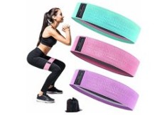 Set 3 benzi elastice, fitness, multicolor, 52/56/60 cm