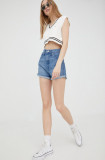 Levi&#039;s pantaloni scurti jeans Wltrd femei, neted, high waist