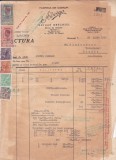 ARTHUR DRECHSEL &quot;ADESGO&quot; FABRICA DE CIORAPI FACTURA CU TIMBRE FISCALE PERFORATE 1942, Istorie, Stampilat