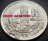 Moneda exotica 10 CENTAVOS - GUATEMALA, anul 1994 * cod 849 = ERORI BATERE, America Centrala si de Sud