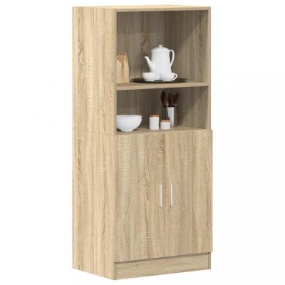 Gossi dulap bucatarie stejar sonoma, 57x41,5x131,5 cm, lemn prelucrat foto