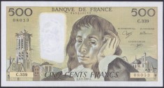 Bancnota Franta 500 Franci 1991 - P156h UNC- ( vezi descriere )