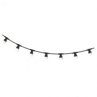 Sir iluminat festiv 10m, IP44 cu 20 becuri led alb cald