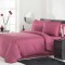 Set 2 huse perna din damasc, densitate 130 g/mp, Fucsia