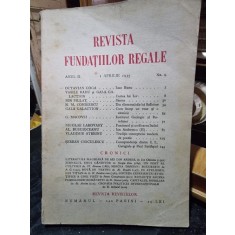 Revista Fundatiilor Regale - Anul II 1 Aprilie 1935, Nr. 4