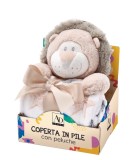 Cumpara ieftin Set figurina Leu cu paturica textil 75 x 90 cm