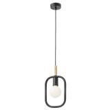 Suspensie Aeris 01-2407, 1 x E27, neagra, moderna