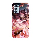 Husa compatibila cu Oppo Find X3 Lite model Nezuko demon Fight Demon Slayer, Silicon, TPU, Viceversa, Transparent, Carcasa