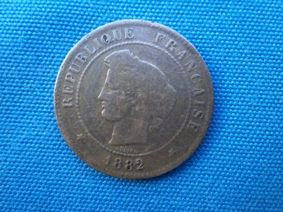 5 CENTIMES 1882 / A FRANTA foto