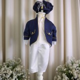 Cumpara ieftin Costum Pentru Botez, Gentlemanul Mării, 4 piese, Albastru - Gabb1