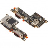 Placa cu Conector Incarcare - Microfon - Modul Cititor SIM Xiaomi 14, Service Pack 56000100N300