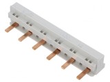 Bară colectoare 10mm2 3 Poli 690VAC/DC 63A 6 Moduli