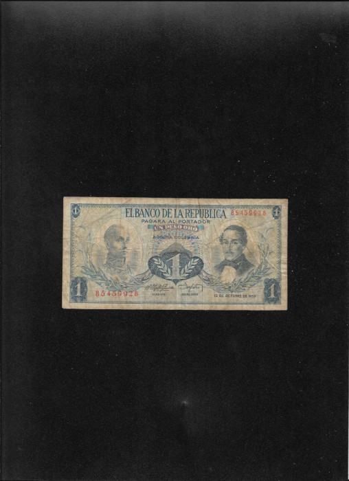 Columbia 1 peso oro 1959 seria85459928