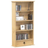 VidaXL Dulap de CD-uri &bdquo;Corona&rdquo;, 52x17,5x103 cm, lemn masiv de pin
