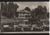 CPIB 21159 CARTE POSTALA - CAMPINA. LACUL DIN PARC, BARCA, RPR, Circulata, Fotografie