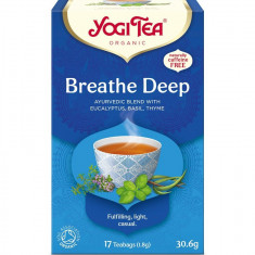 Ceai bio Respiratie Profunda, 17 pliculete x 1.8g, (30.6g) Yogi Tea