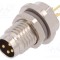 Conector M8 tată 4 pini neecranaţi soclu IP67 30V 2,5-4mm TE Connectivity