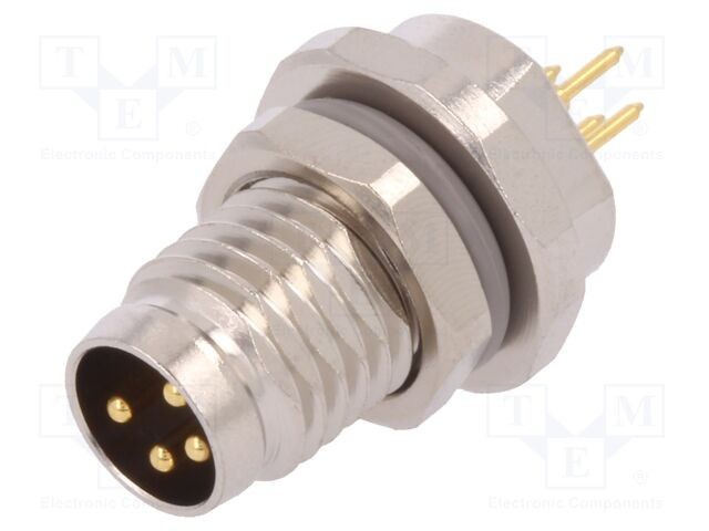 Conector M8 tată 4 pini neecranaţi soclu IP67 30V 2,5-4mm TE Connectivity