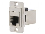 Adaptor DUALSLIM Cat 5e Ecranat 8p8c 29mm Metal
