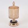 Bomboniera din sticla si metal Golden 10 cm x 26 cm