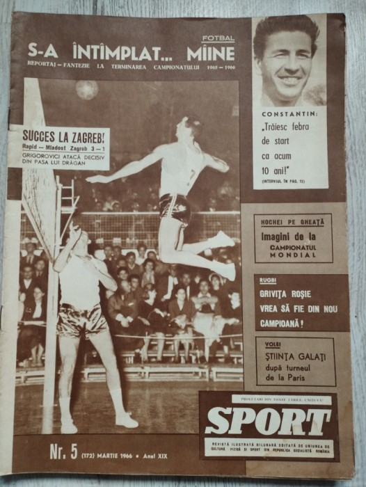 Revista SPORT nr. 5 (172) - Martie 1966