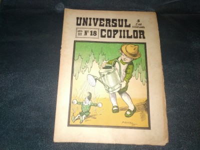 REVISTA UNIVERSUL COPIILOR NR 18 1927 foto