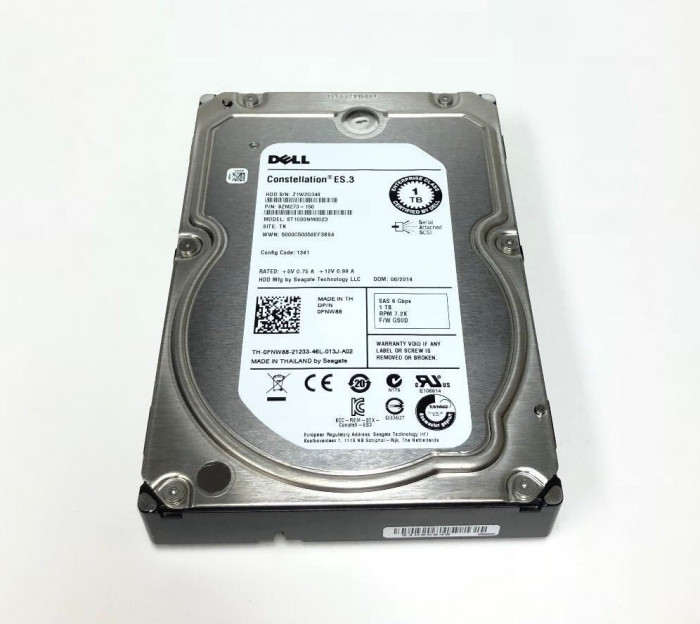 Hard disk server Dell 1TB 7.2K RPM SAS 3.5&quot; 6GB FNW88 U738K