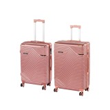Set de valize cu roți TraveLux Urban XI, culoare roz-auriu