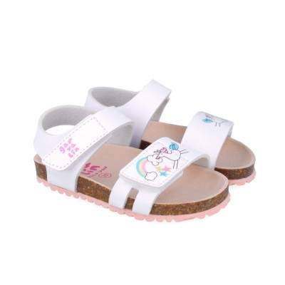 Sandale pentru copii unicorni, garvalin, 252462, alb (marime: 25(15,5-16,1 cm)) foto