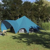 vidaXL Cort Teepee cu acoperiș Albastru și Gri 600 x 600 x 347 cm 42004018